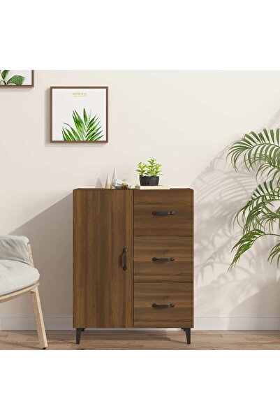 Concept Servantă, stejar maro, 69,5x34x90 cm, lemn prelucrat