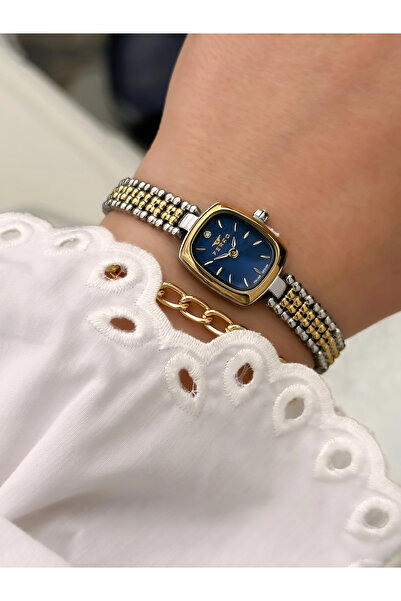 FERRO Yellow and Silver Steel Cord Women's Wristwatch Fl21781A-D 3Atm Water R...