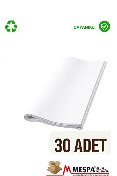 MEŞPA AMBALAJ White Wrapping Paper 100X100 cm 30 Pieces – Shipping Packaging,...