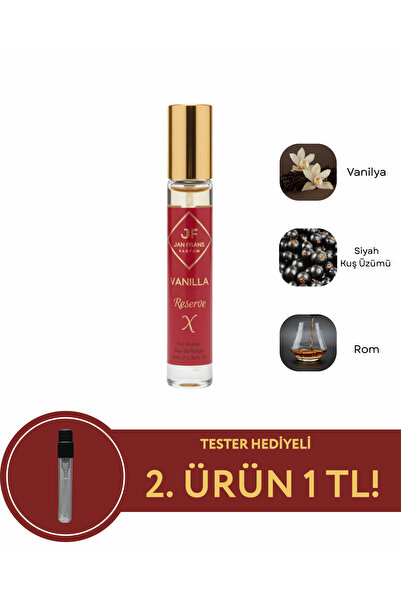 JF JAN FRANS VANILLA RESERVE X - VANİLYA PUDRALI KOKULU SEYAHAT BOY 25ML EDP ...