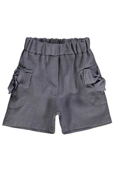 Civil Baby Cepli Fiyonklu 6-18 Ay Şort - Gri
