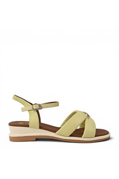 FORMAZIONE Sandale elegante, femei, FORMAZIONE, 49023 galben, piele, toc 40