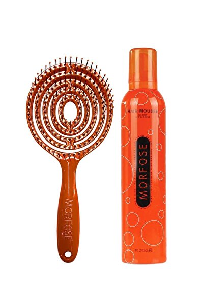 Morfose Oval Saç Fırçası + Saç Köpüğü Ultra Sert 350 ml