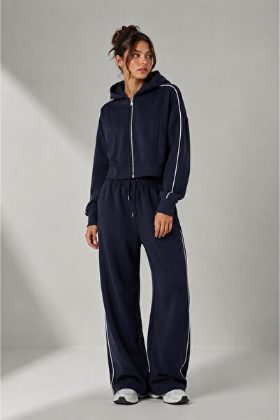OYERGA MODA Women's Hooded Two-Piece Casual Tracksuit Set