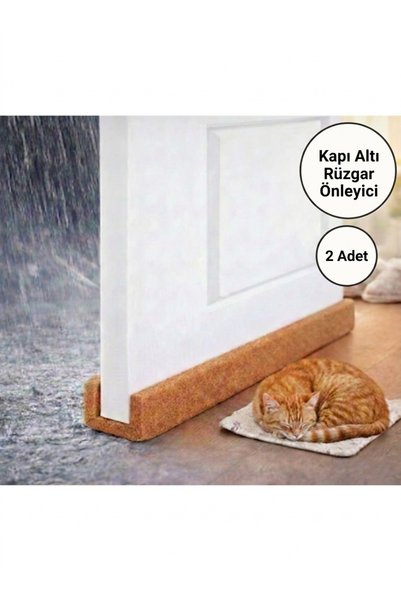 YGTAMBALAJ 2 Adet Kahverengi Geçmeli Kapı Altı Süngeri Izolasyon Soğuk Hava K...