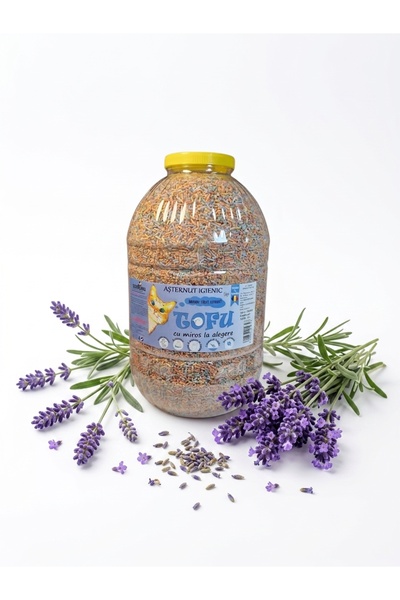 Vitamix Tofu ecoMiau – Asternut biodegradabil si pentru pisici, Lavanda, 24 L...