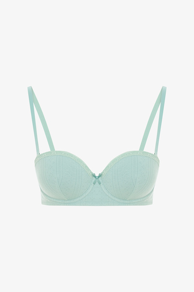Penti Sutien din bumbac verde mentă Pop Up Pointel