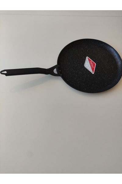 TAŞHAN 30 cm Cast Iron Crepe and Omelette Pan Granite Suitable for Industrial Use