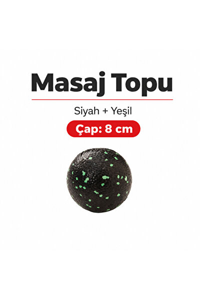 Actifoam Lacrosse El Ayak Uyarıcı Masaj Topu Siyah Yeşil