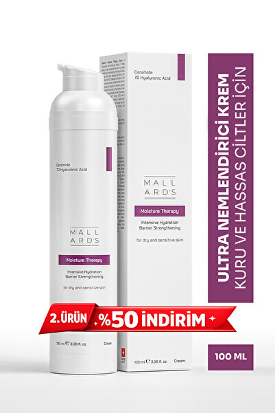Mallards Moisture Therapy, Ceramide & 7D Hyaluronic Acid, Kuru Ciltler İçin N...