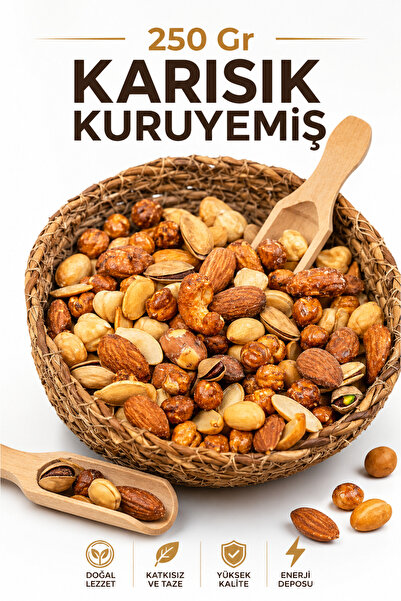ÜLKÜ KURUYEMİŞ (250 GR) Taze Yılın İlk Tadı Karışık Kuruyemiş