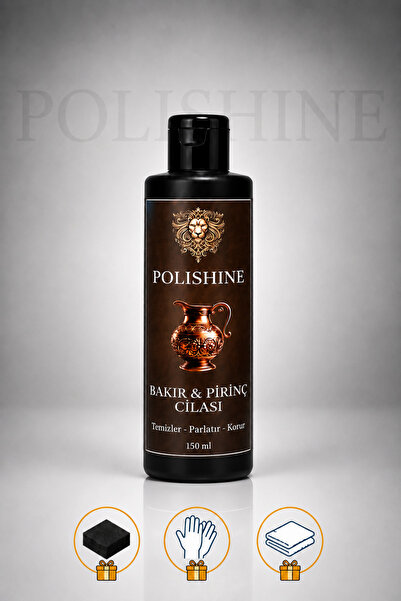 POLİSHİNE Bakır, Bronz, Pirinç ve Krom Temizleyici ve Parlatma Cilası 150ml