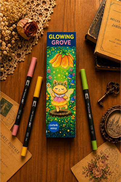 stickybloom Kitap Ayracı Glowing Growe Boyama Kitabı
