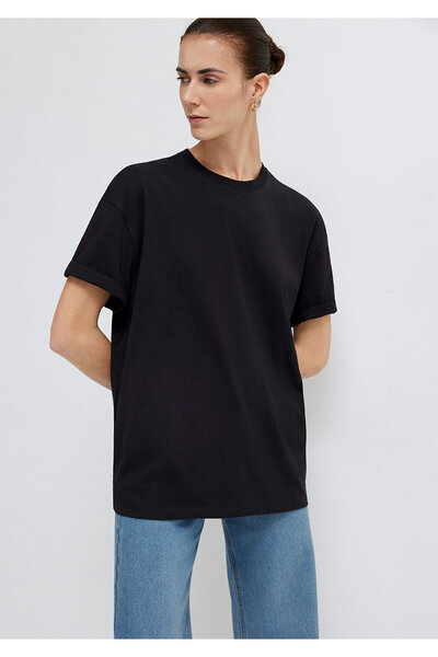 Mavi Tricou negru basic, supradimensionat / croială largă 1613903-900