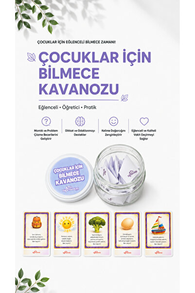 Yogatoon Kids World Educational Riddle Jar for Children - with a Set of 24 Ri...