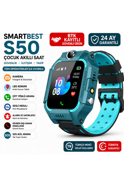 woodhub Q163 Akıllı Çocuk Saati Yeşil Lbs Konumlu Takip Saati