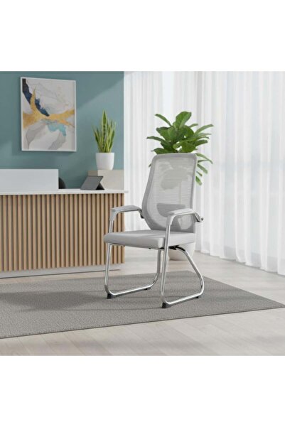 DEC4 Waiting chair with mesh back for improved sitting posture