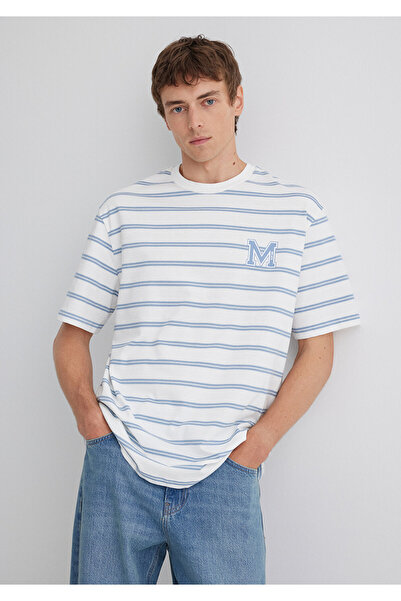 Mavi Φαρδιά ριγέ μπλουζάκι - Loose Fit 0612255 -80796