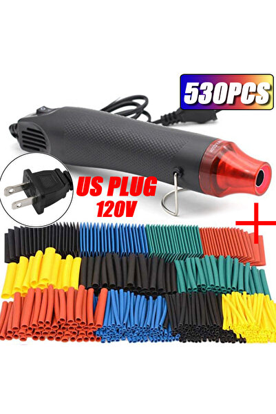 Choice4 مجموعة أنابيب حرارية قابلة للانكماش 530 قطعة (قابس أمريكي 120 فولت) 1...