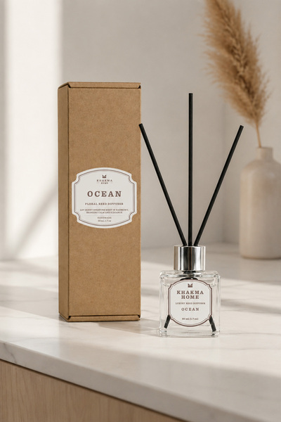 KHAKMA 50 ml Bambu Çubuklu Okyanus Esintili Oda Kokusu – Ocean Reed Diffuser ...