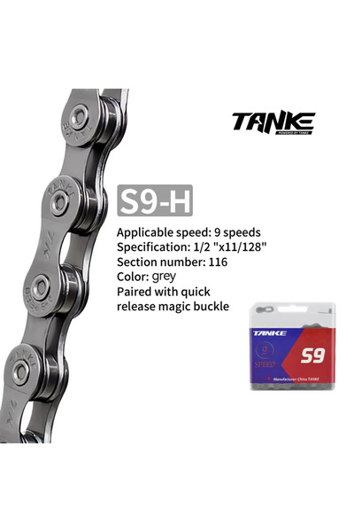 Choice S9-Grey TANKE Bike Chain S8 S9 S10 S11 S12 MTB Road Bicycle Chains,Var...