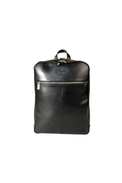 Exacompta Rucsac laptop Exactive Exacompta 14" din piele 17637E, negru