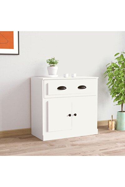 Concept Servantă, alb, 70x35,5x67,5 cm, lemn prelucrat