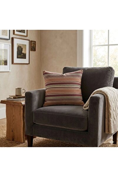 ANKABAYB Modern Striped Decorative Cushion Cover Hidden Zipper 45X45