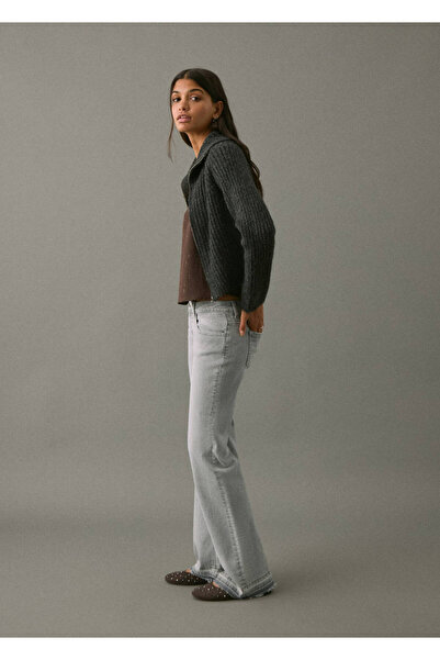 Mango Teen Düşük belli flare jean pantolon