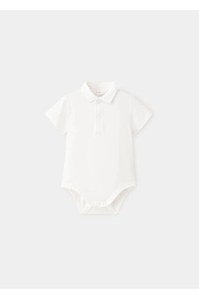 MANGO Baby Pamuklu polo yaka body