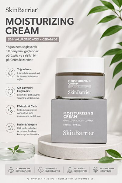 Skinbarrier 8d Hyaluronic Ceramide Moisturizing Cream - Bariyer Onarıcı Su Ba...