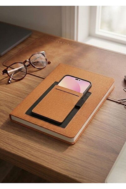 Mr.Notebook Kişiye Özel İsim Yazılı Taba Telefon Kılıflı ve Kartlıklı Çizgili...