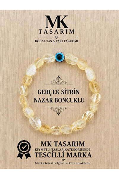 MK tasarım سوار من حجر السيترين الحقيقي MK.300.4