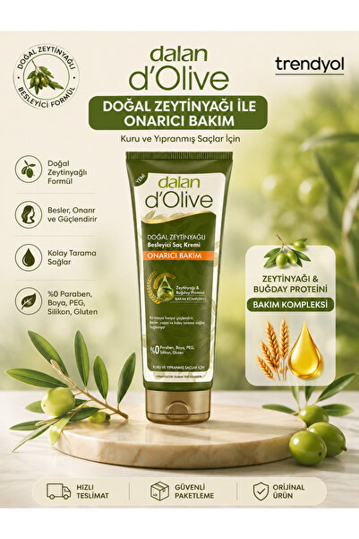 Dalan D'olive Saç Kremi Zeytinyağlı Onarıcı Bakım 200ml 1 adet