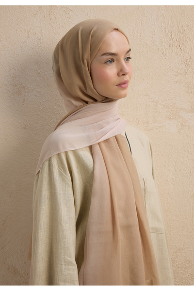 Freshscarfs İnci-bej Modal Degrade Şal
