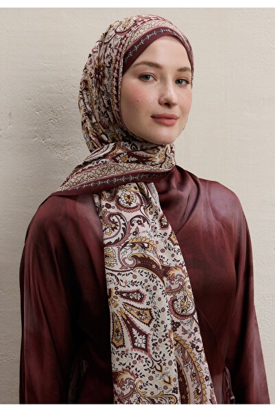 Freshscarfs Vişne Elegant Desen Şal