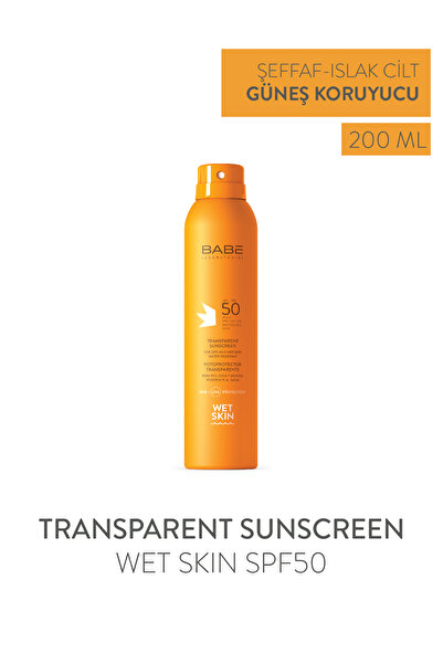 Babe Laboratorios Transparent Sunscreen Wet Skin-Transparan Sprey Güneş Kremi...