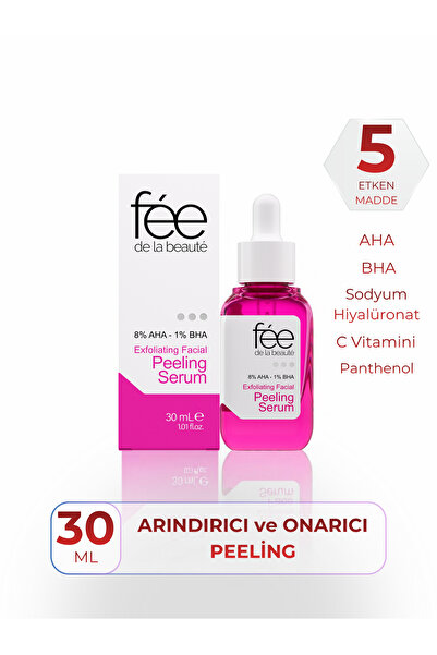 Fee de la Beaute AHA BHA Red Peeling Skin Serum - Tone Equalizing and Revital...