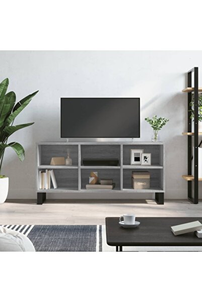 Concept Comodă TV, gri sonoma, 103,5x30x50 cm, lemn compozit