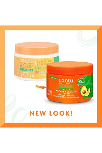 Cantu كريم الافوكادو لتجعيد الشعر بزبدة الشيا وزبدة المانجو وزيت جوز الهند من...