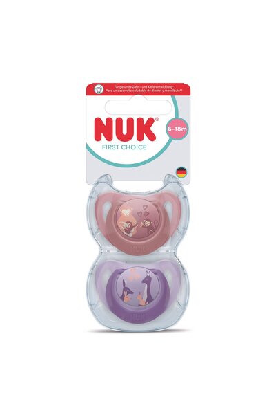Nuk SUZETA FC ROZ M2(6-18L) 2BUC (NK2SUZFCRZM2)