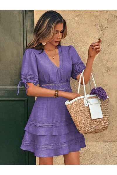 Iuliashop Rochie scurtă Ivanna Mov - S