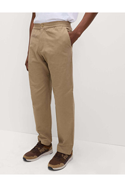 Marks & Spencer Pure Cotton Herringbone Pantolon