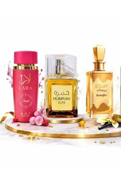 Al Fakhr Perfumes SET 3 PARFUMURI 100 ML-LARA +Eclat Banoffee+Humrah Buni