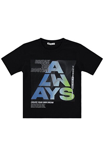 Civil Boys ΜΠΛΟΥΖΑΚΙ ΜΕ ΣΤΑΜΠΑ "ALWAYS" ΓΙΑ 10-13 ΕΤΩΝ - ΜΑΥΡΟ ΓΙΑ 10-11 ΕΤΩΝ