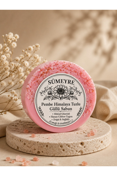 Günebakan Rose & Pink Himalayan Salt Herbal Soap 100Gr