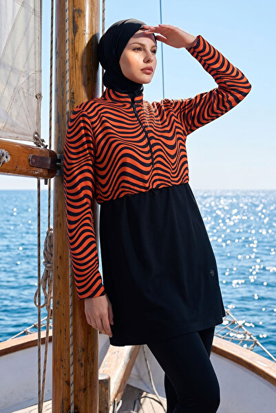 InStyle ملابس السباحة الحجاب الأسود - موديل 6062