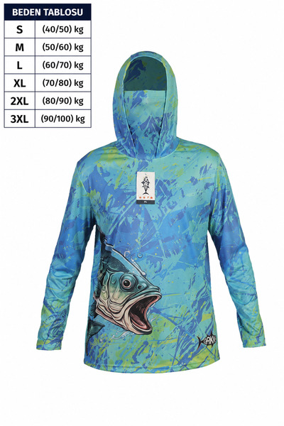 dkmoutdoor Orkw Kapüşonlu Uzun Kollu Balıkçı Ve Su Sporları Uv Korumalı Su It...
