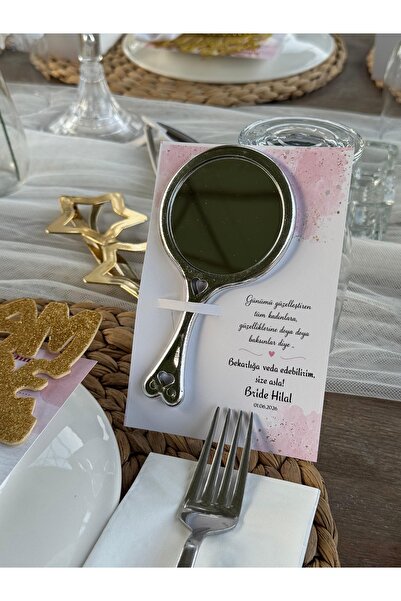Anatolia 5 Adet Gümüş Bride Dağıtmalık El Aynası Bride To Be Parti El Aynası ...
