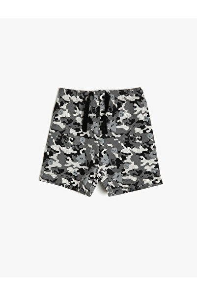 Koton Camouflage Patterned Normal Waist Shorts